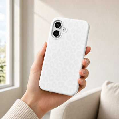 White Snow Leopard Phone Case mimocase