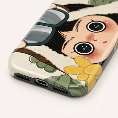 BIG EYES COMIC GIRL PHONE CASE QT20 mimocase