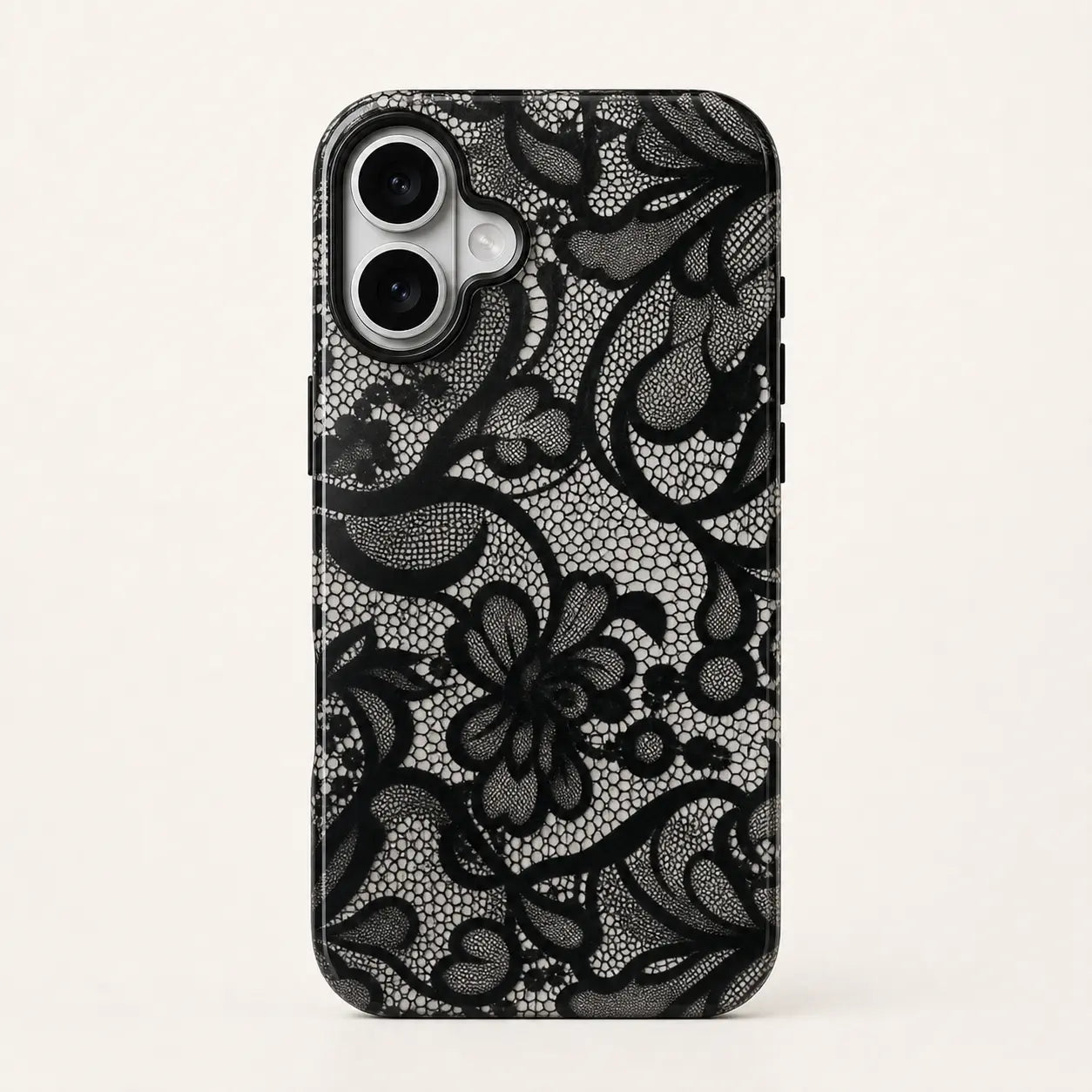 Black Lace Vintage Pattern Phone Case mimocase