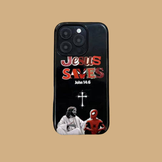 JESUS AND SPIDERMAN PHONE CASE mimocase