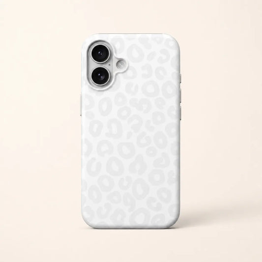 White Snow Leopard Phone Case mimocase