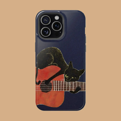 Black Cat Museum Phone Case design - MIMOCASE