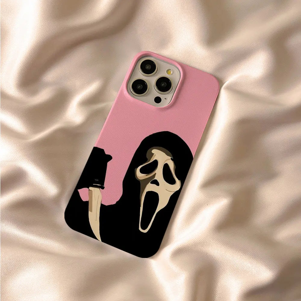 SCREAM PINK PHONE CASE Ghostface Scream Horror movie Halloween phone case Trendy Unique phone case Movie merchandise iPhone case SCREAM PINK PHONE CASE Ghostface Scream Horror movie Halloween phone case Trendy Unique phone case Movie merchandise iPhone case