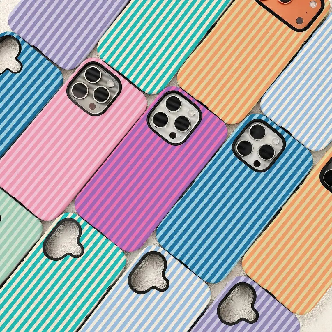 MULTICOLOR STRIPE PHONE CASE mimocase