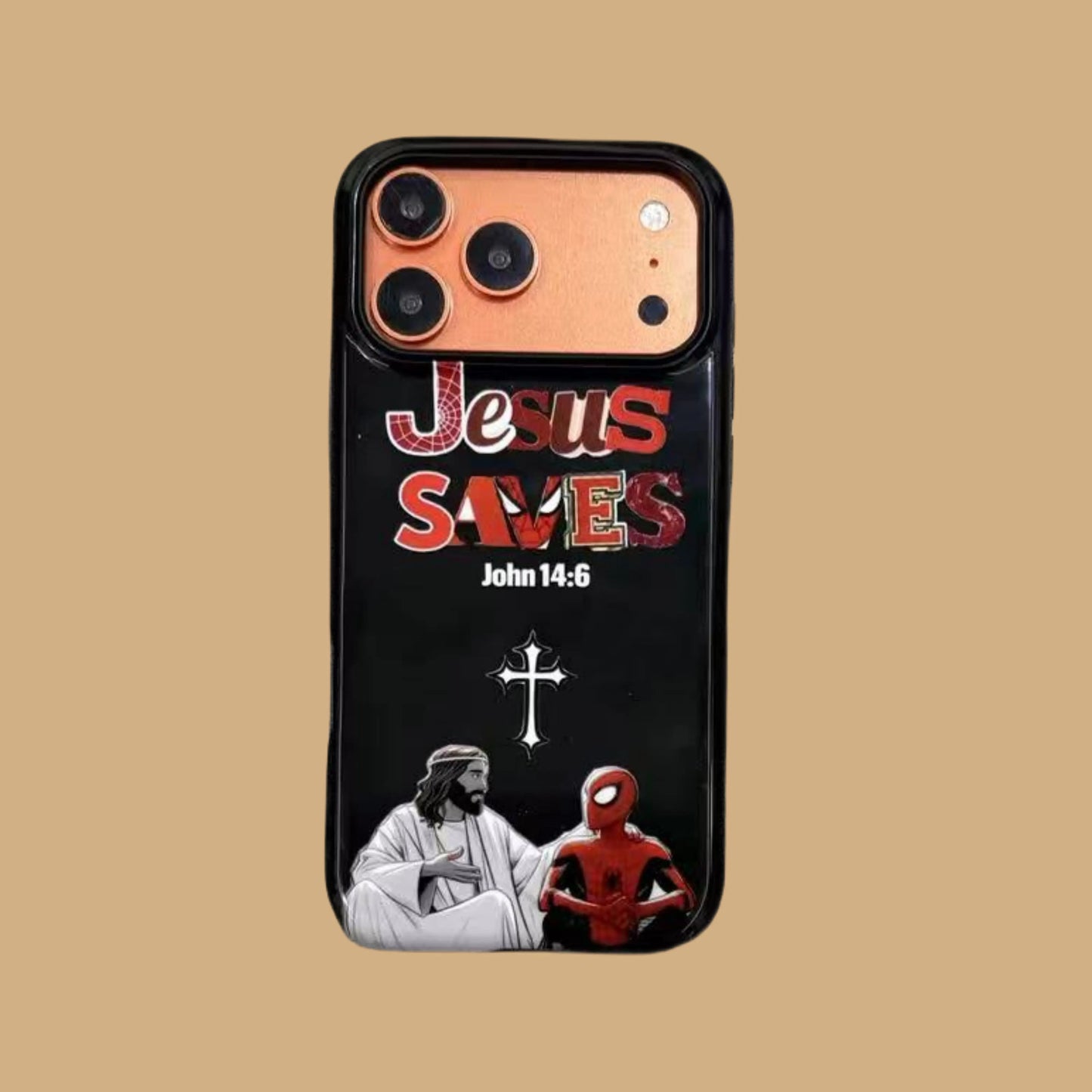JESUS AND SPIDERMAN PHONE CASE mimocase