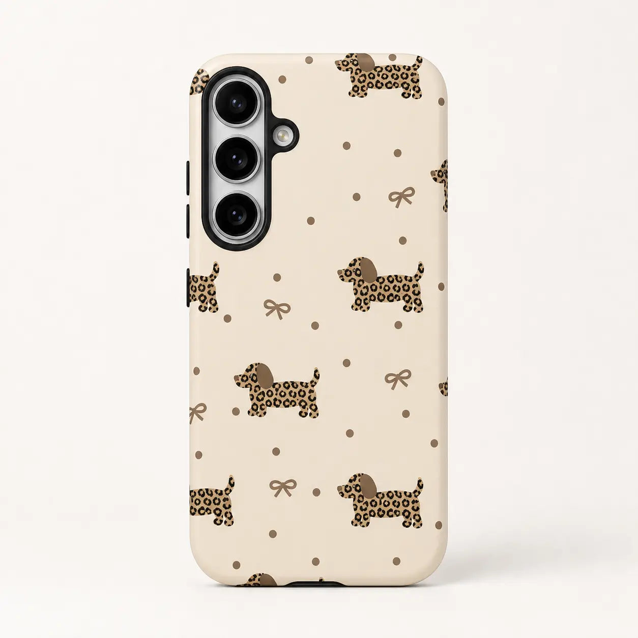 Leopard-Print Dachshund Phone Case mimocase