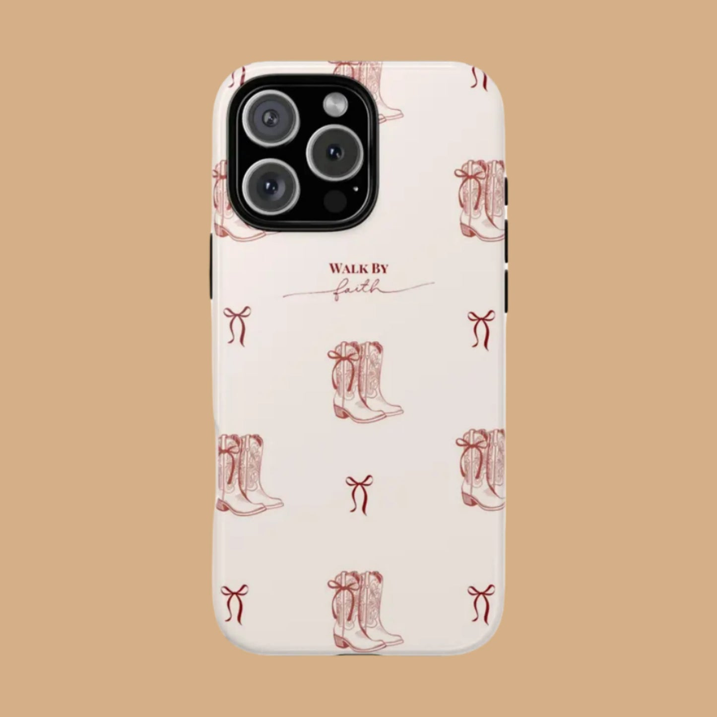 WALK BY FAITH WESTERN BOOTS PHONE CASE mimocase