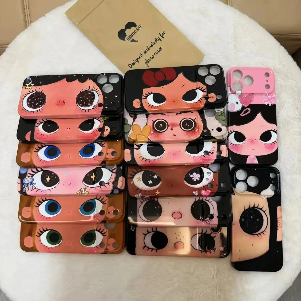 BIG EYES COMIC GIRL PHONE CASE QT26