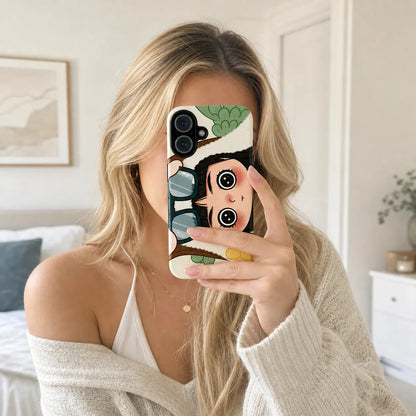 BIG EYES COMIC GIRL PHONE CASE QT20 mimocase