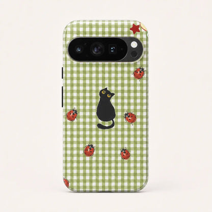Picnic Black Cat Phone Case mimocase