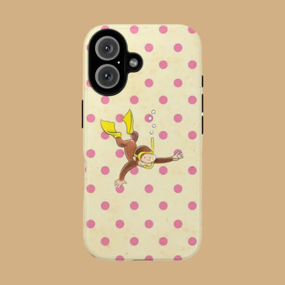 CUTE CARTOON MONKEY TOUGH funda para móvil MIMOCASE