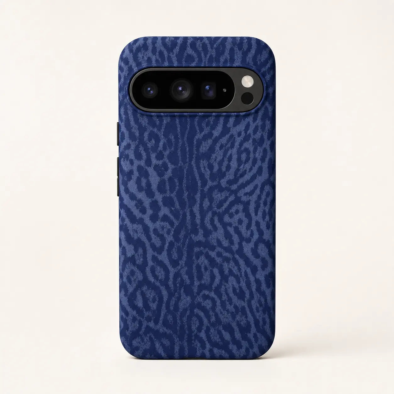 Blue leopard print phone case