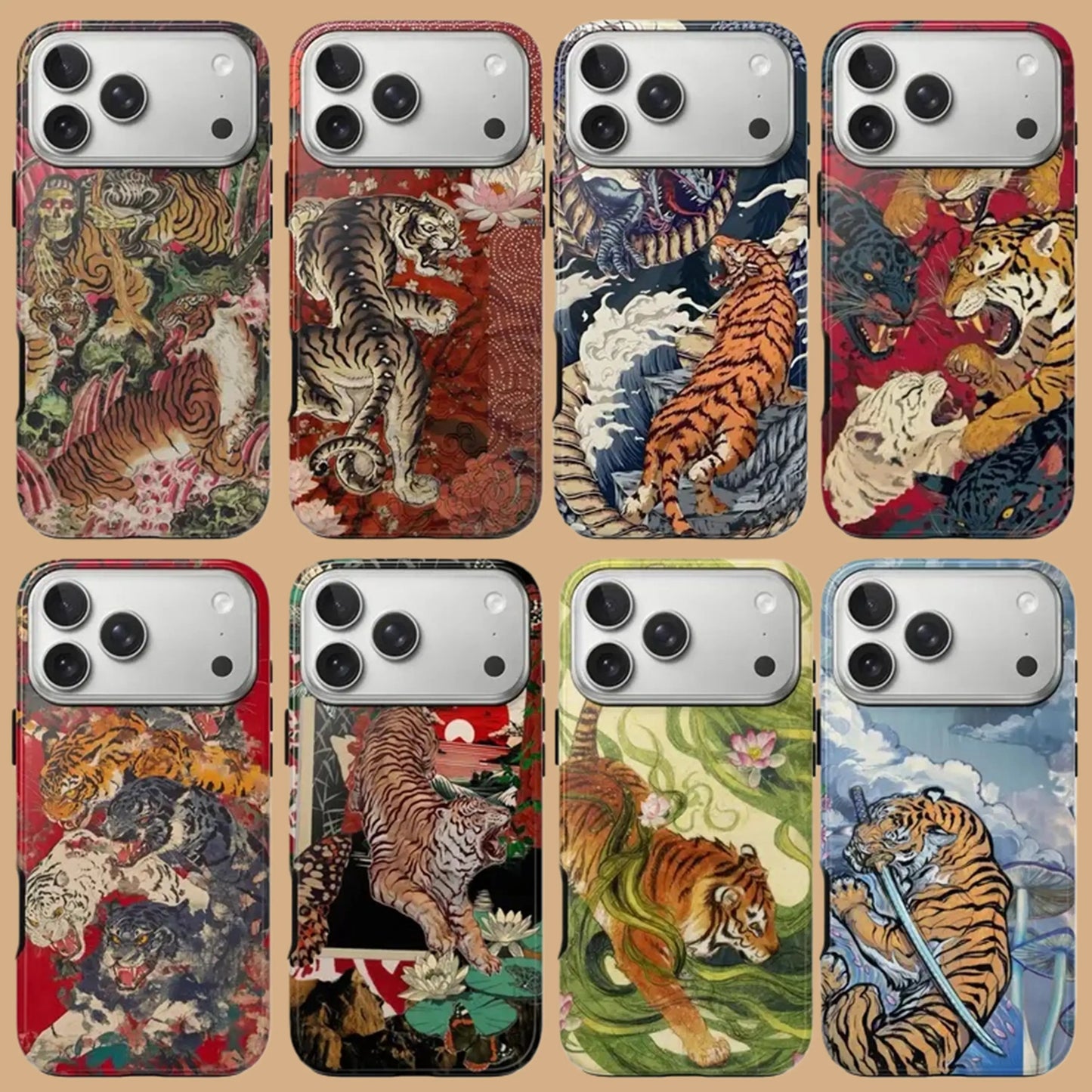 VINTAGE ASIAN TIGER PHONE CASE mimocase