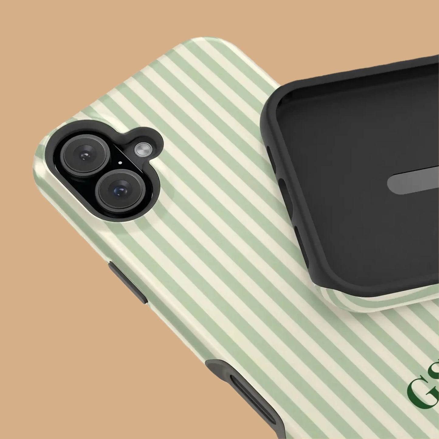 GREEN STRIPE PHONE CASE mimocase