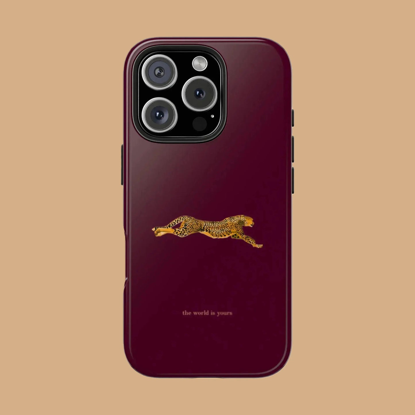THE WORLD IS YOURS (BURGUNDY) PHONE CASE mimocase