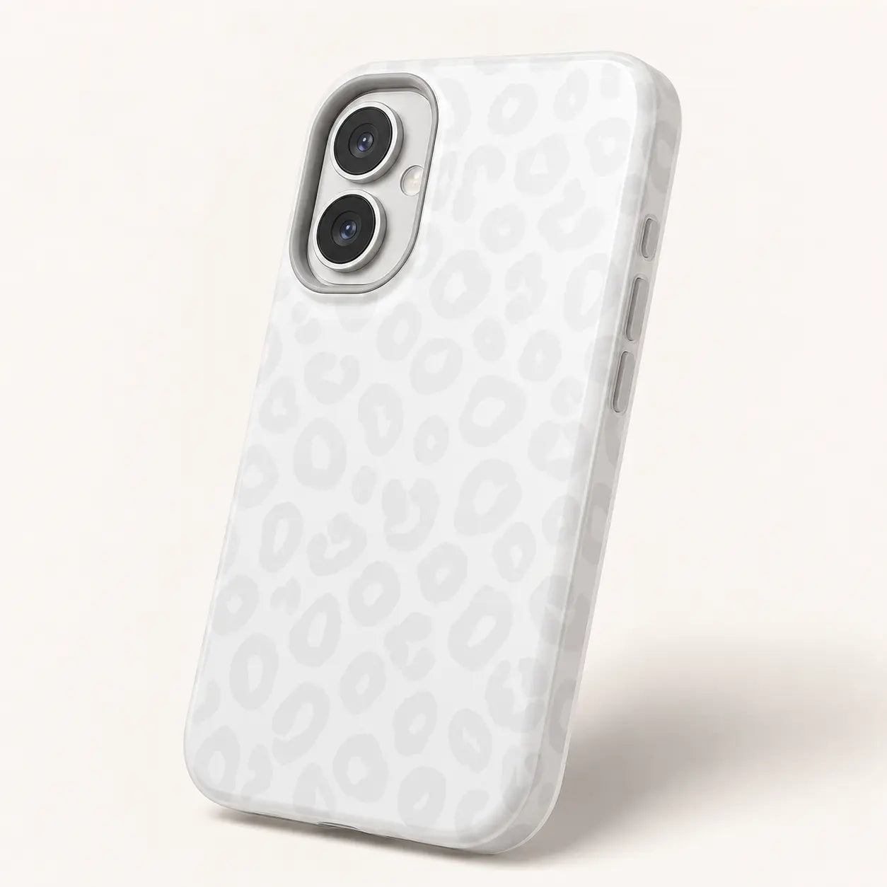White Snow Leopard Phone Case mimocase