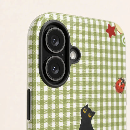 Picnic Black Cat Phone Case mimocase