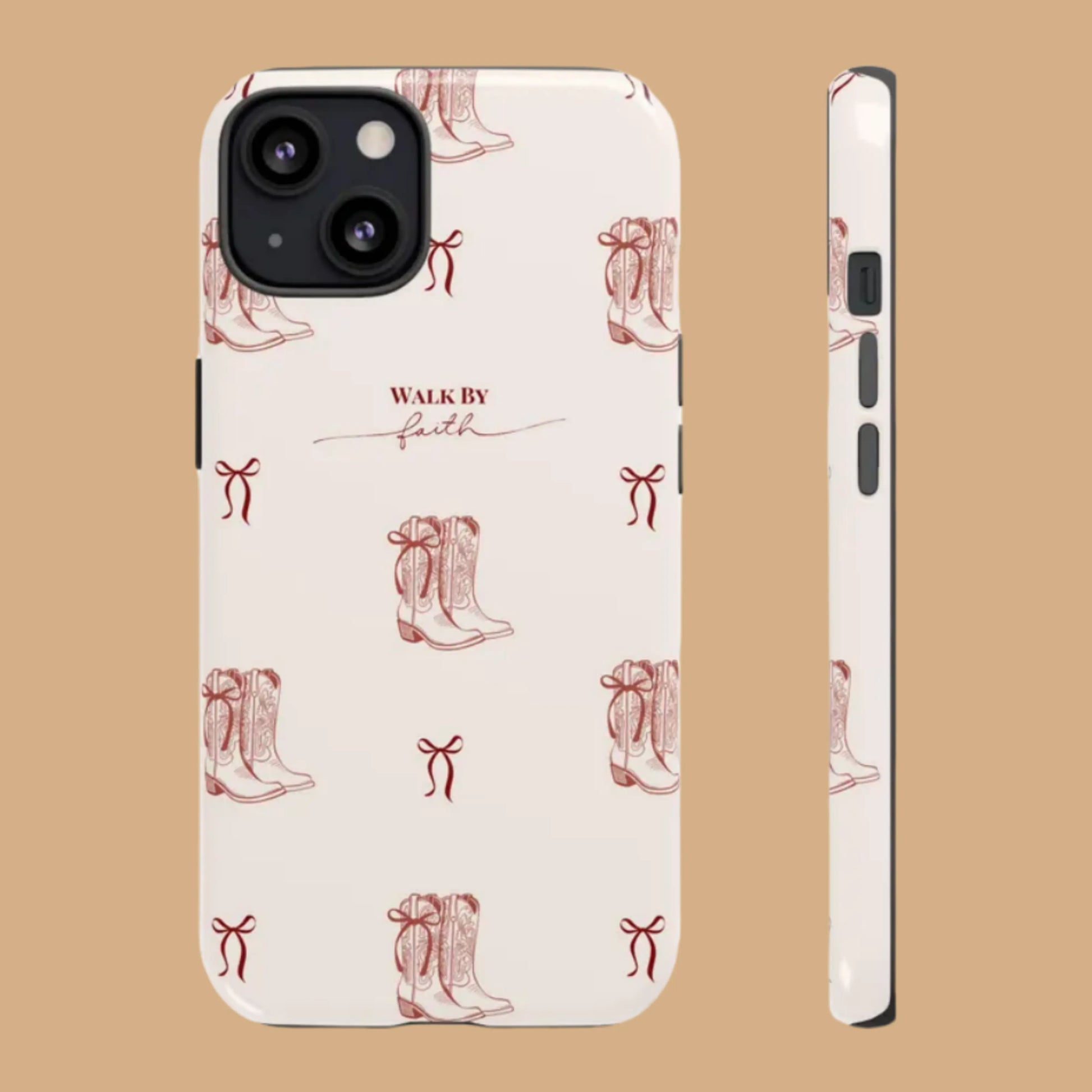 WALK BY FAITH WESTERN BOOTS PHONE CASE mimocase