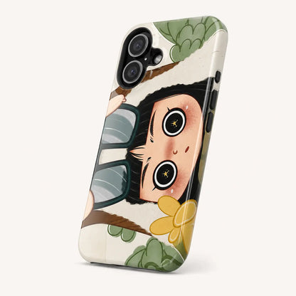 BIG EYES COMIC GIRL PHONE CASE QT20 mimocase