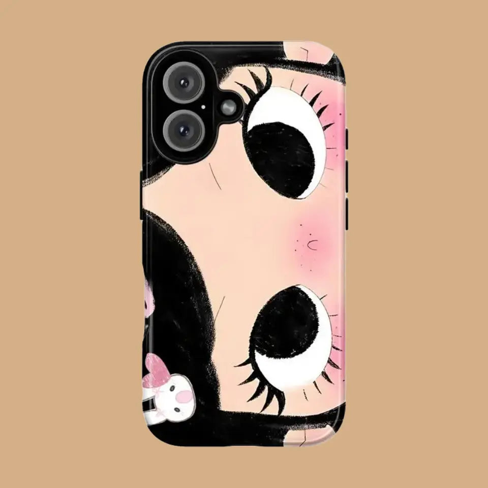 BIG EYES COMIC GIRL PHONE CASE QT22 mimocase