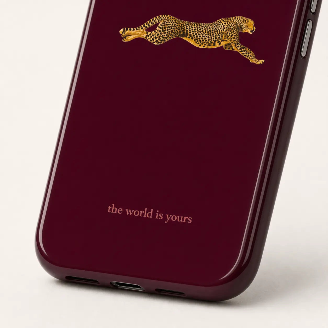 The World Is Yours (Burgundy) Phone Case mimocase