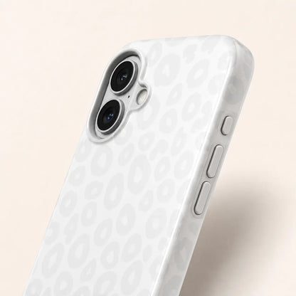 White Snow Leopard Phone Case mimocase