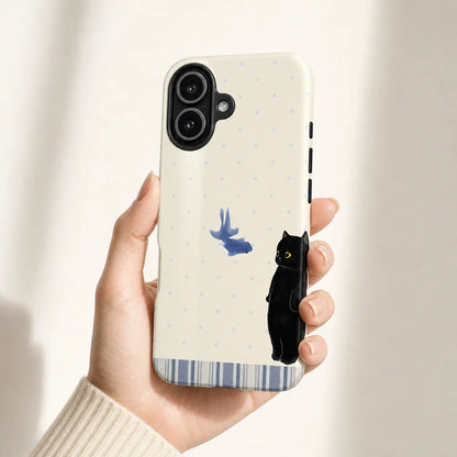 Stargazing Black Cat Phone Case mimocase