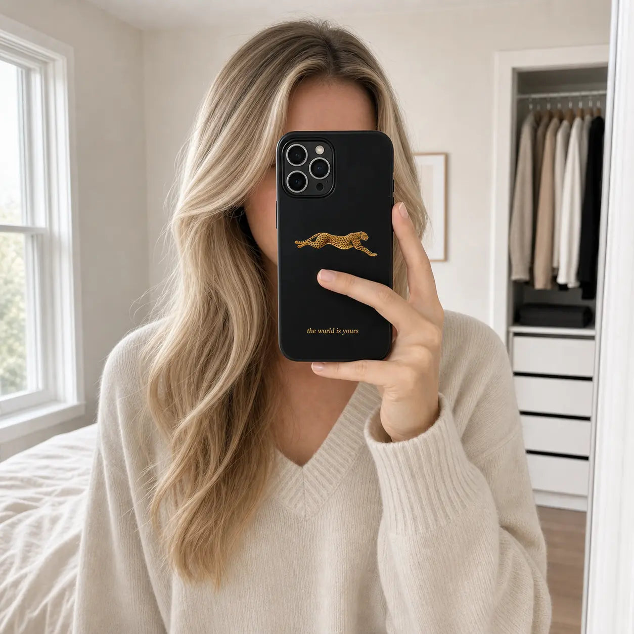 The World Is Yours (Black) Phone Case mimocase