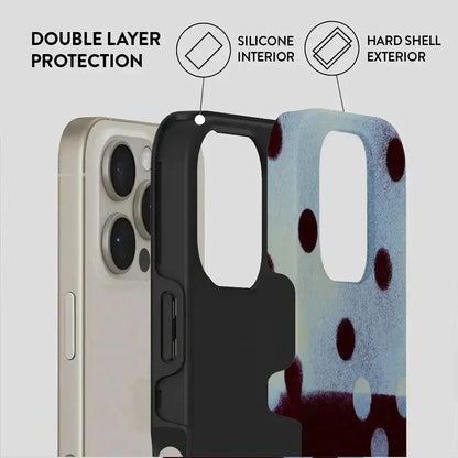 Dark Brown Polka Dot Phone Case design - MIMOCASE