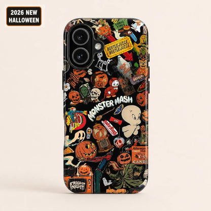 Retro Spooky Sticker Phone Case mimocase