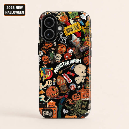 Retro Spooky Sticker Phone Case mimocase