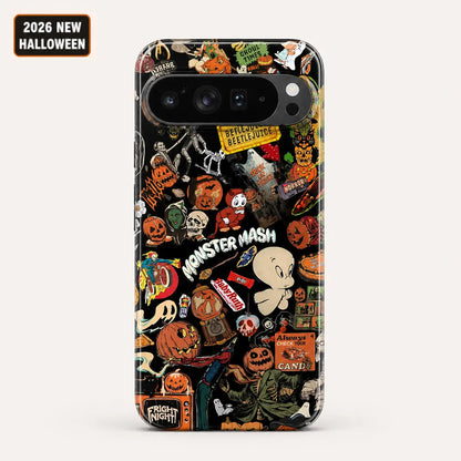 Retro Spooky Sticker Phone Case mimocase