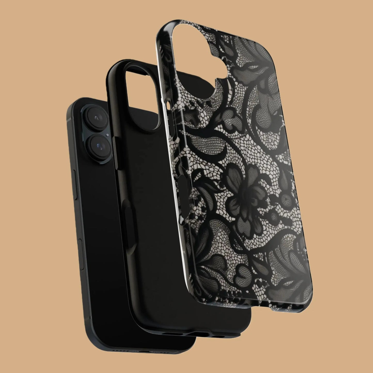 BLACK LACE VINTAGE PATTERN CASE mimocase