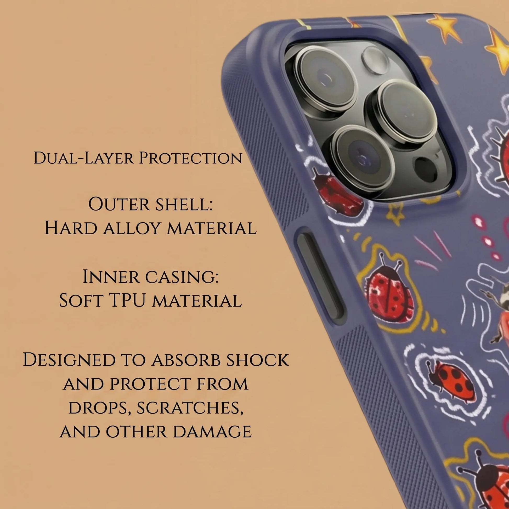 LADYBUG PURPLE PHONE CASE mimocase