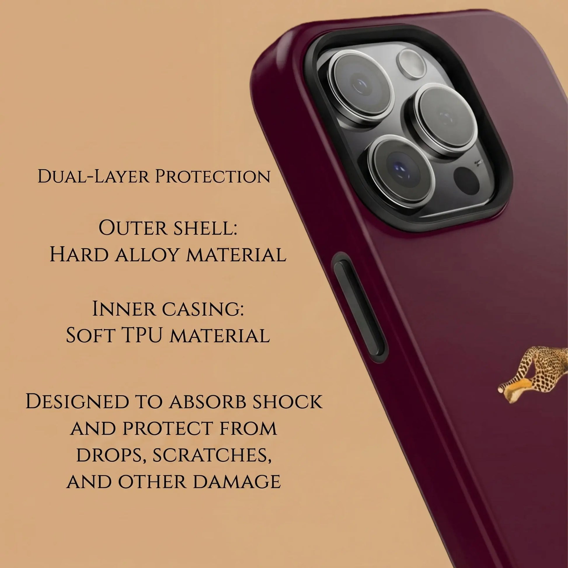 THE WORLD IS YOURS (BURGUNDY) PHONE CASE mimocase