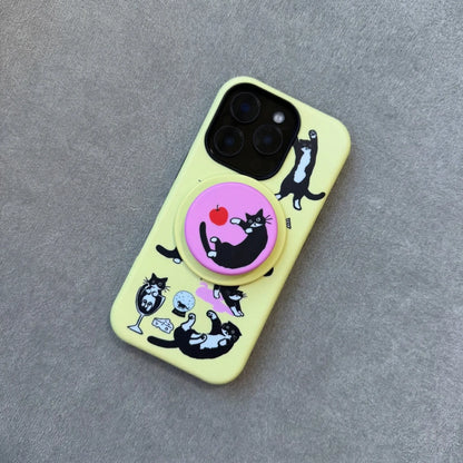 The Cowcat Party (Yellow) Phone Case for Samsung - MIMOCASE