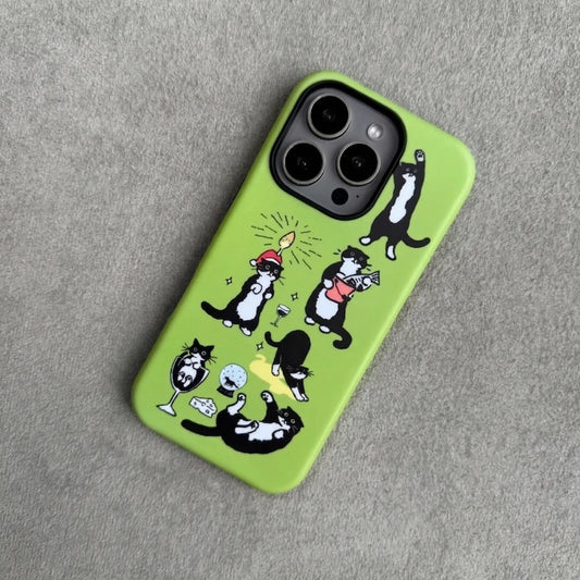 THE COWCAT PARTY (GREEN) mimocase