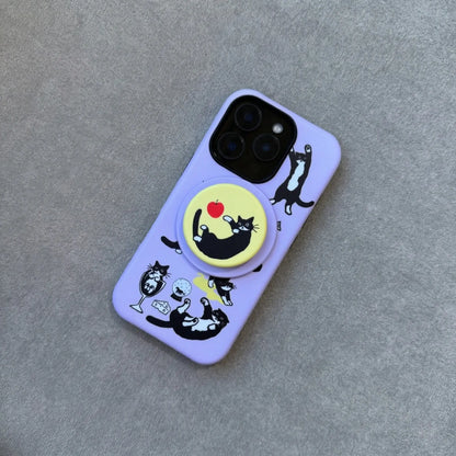 The Cowcat Party (Purple) Phone Case for Samsung - MIMOCASE