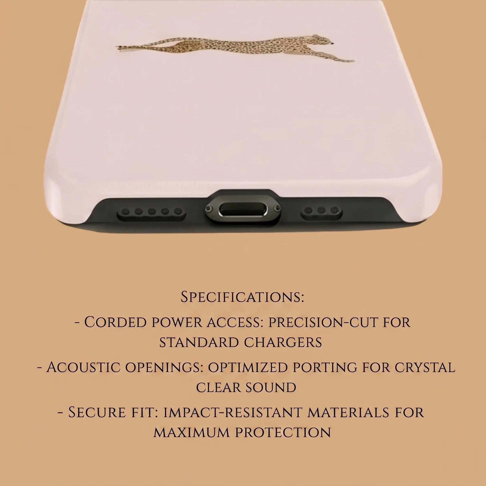 RUNNING CHEETAH (NO TEXT) PHONE CASE mimocase