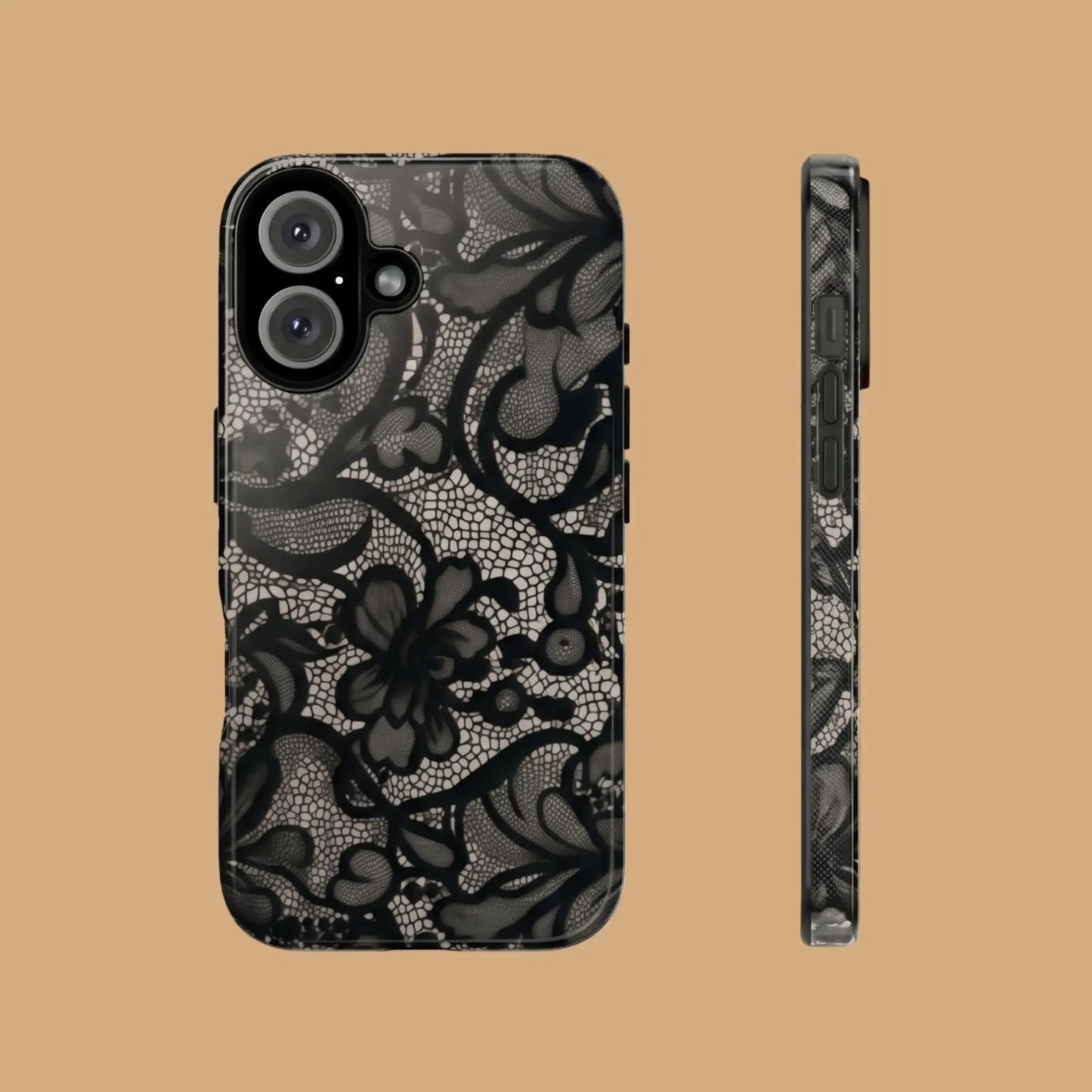 BLACK LACE VINTAGE PATTERN PHONE CASE mimocase