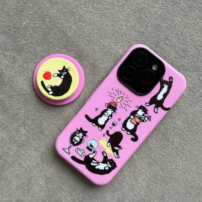 The Cowcat Party (Pink) Phone Case for Google Pixel - MIMOCASE