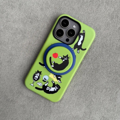 The Cowcat Party (Green) Phone Case for Samsung - MIMOCASE