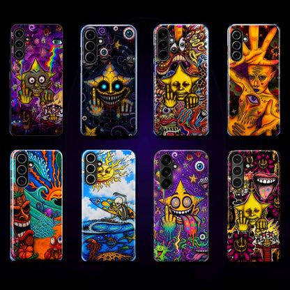 Bold Colorful Skull & Wave Art Phone Case mimocase