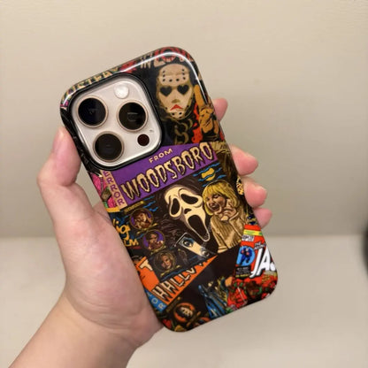 This Halloween phone case brings together classic horror movie characters and elements, making your phone a one-of-a-kind accessory for the holiday.