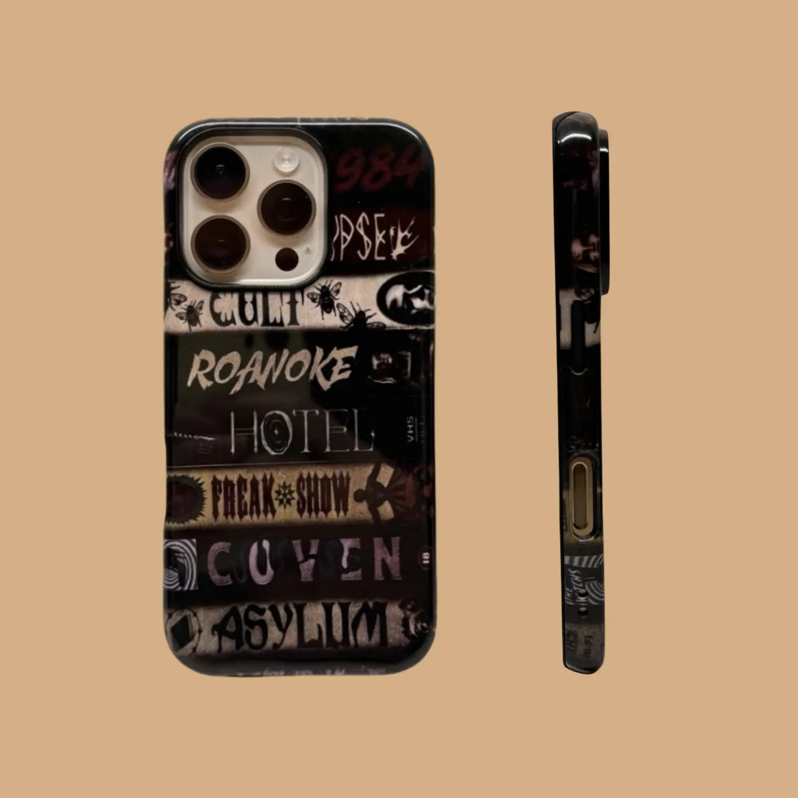 HORROR BOOKS PHONE CASE Horror movie Halloween phone case American Horror Story VHS tape Vintage Unique Trendy HORROR BOOKS PHONE CASE Horror movie Halloween phone case American Horror Story VHS tape Vintage Unique Trendy