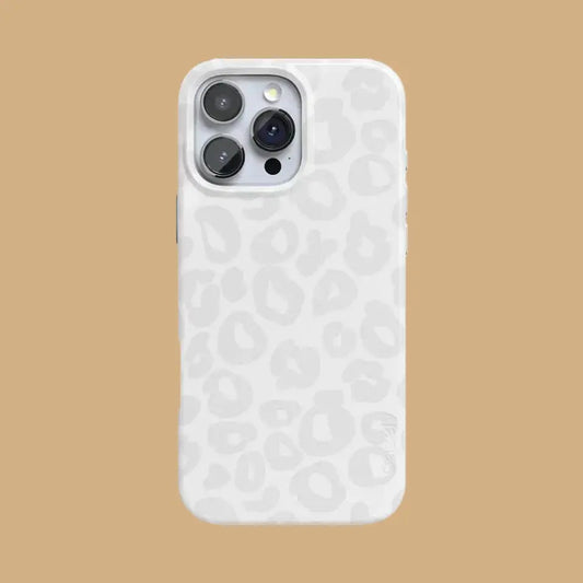 WHITE SNOW LEOPARD PHONE CASE mimocase