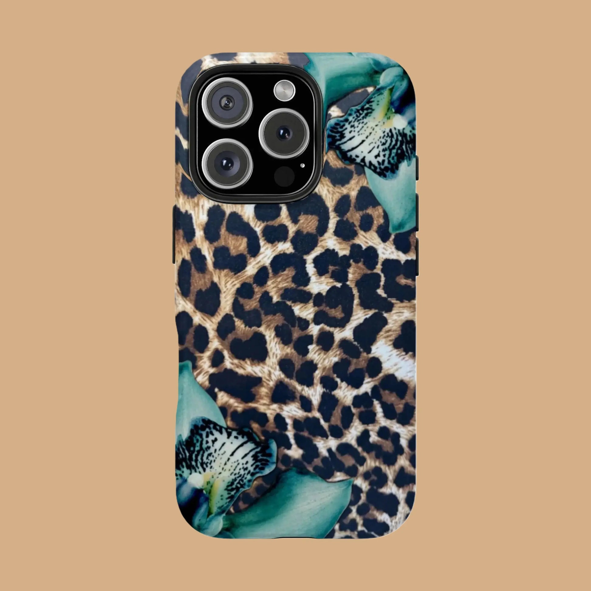 VINTAGE TEAL LEOPARD PRINT AESTHETIC PHONE CASE mimocase