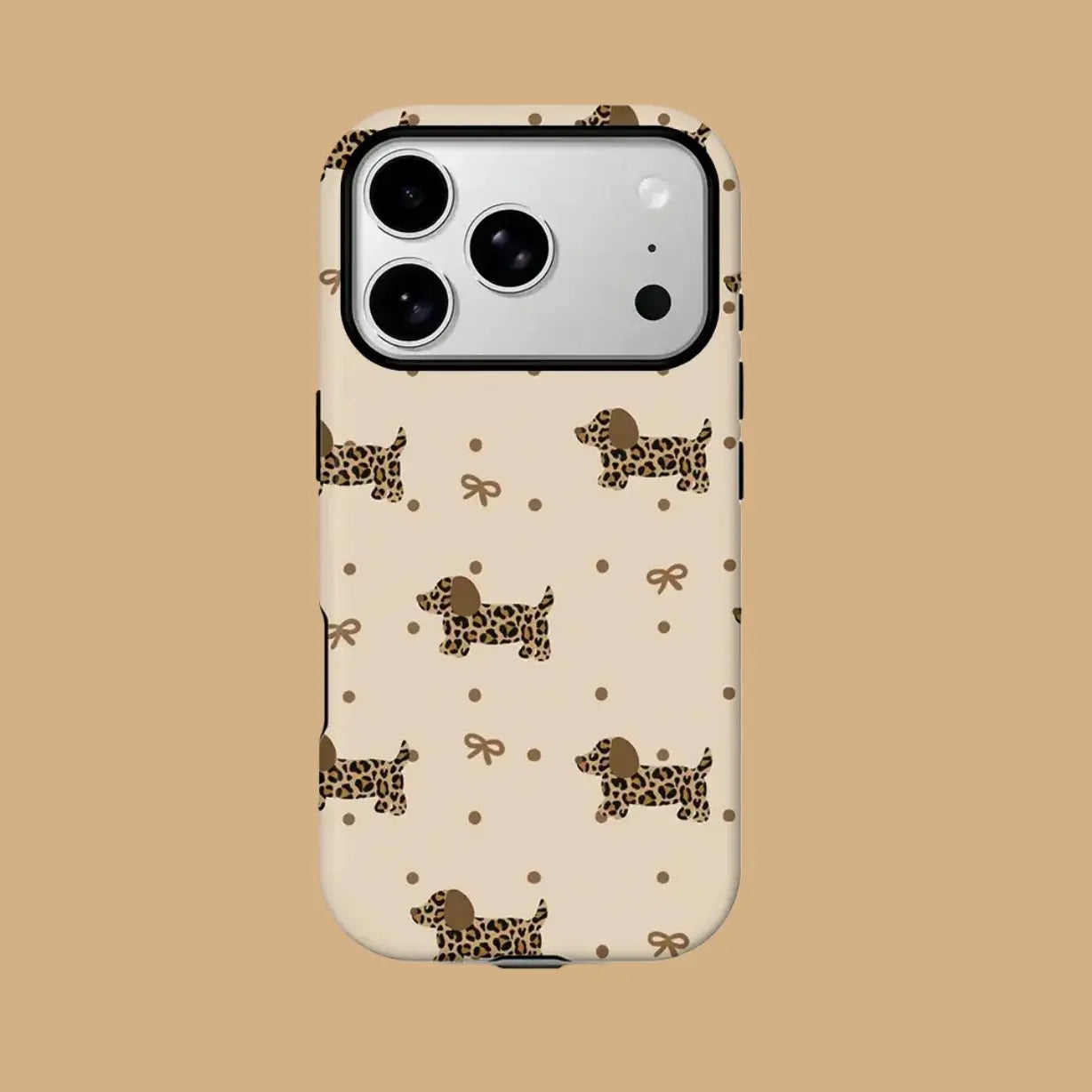 LEOPARD-PRINT DACHSHUND PHONE CASE mimocase