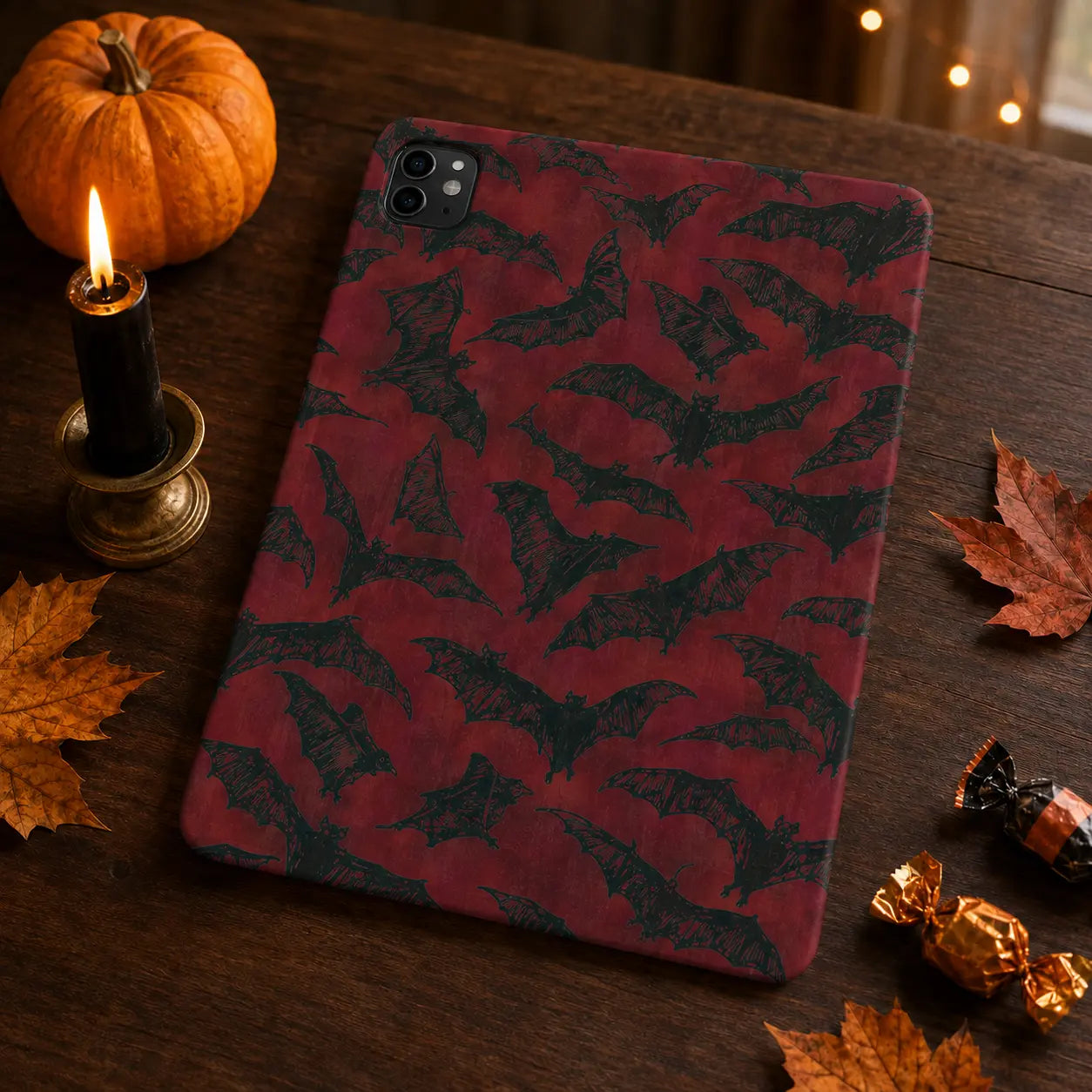Vintage Red Bat Halloween iPad Case mimocase
