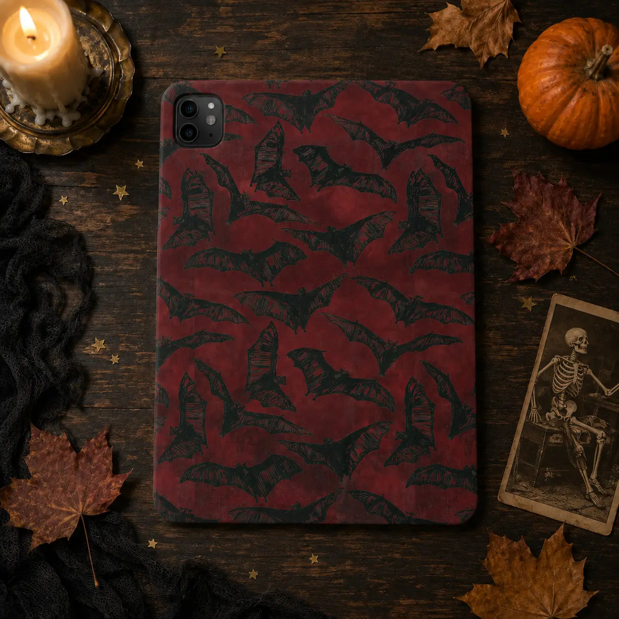 Vintage Red Bat Halloween iPad Case mimocase